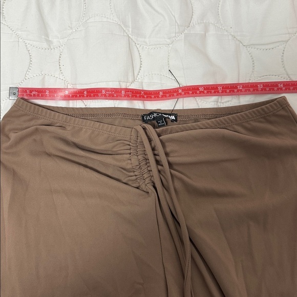 Women's Brown Cutout Jumpsuit - Picture 5 of 5